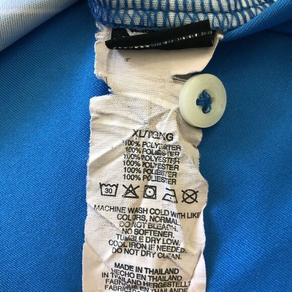 Oakley Men Blue Gray Stripe Regular Fit Short Sleeve Hydrolix Golf Polo Shirt XL - Picture 8 of 11